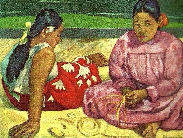kvinnor pa stranden, Paul Gauguin